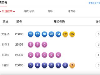 7月24日体彩中奖号码