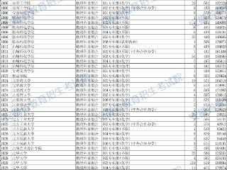 安徽省2025年普通高校招生普通本科批院校投档最低分及名次（物理科目组合）