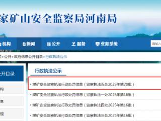 中国平煤神马集团旗下3企同登处罚信息栏，此前均被多次处罚