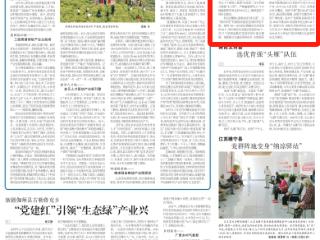 《农民日报》关注贵州黄平县： “四抓”强基固本聚力促发展