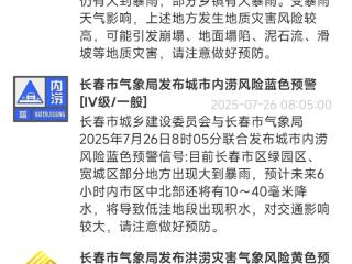 @长春人，这些预警请注意