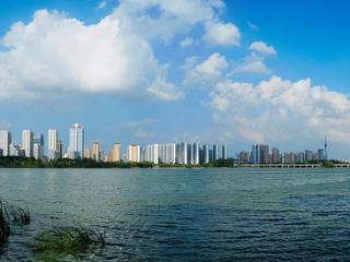 临沂：祊河岸边风光