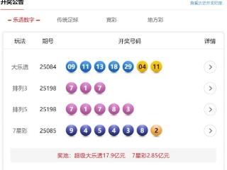 7月27日体彩中奖号码 7星彩开出1注500万大奖