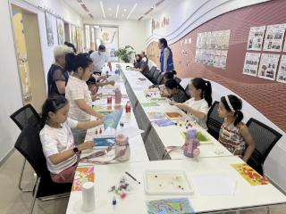 济阳街道济阳大街社区开展儿童水拓画活动