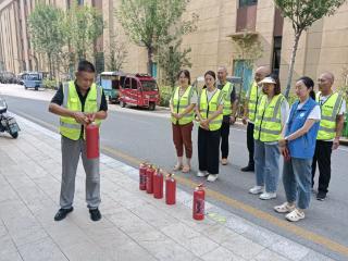 李营街道任旺社区开展消防应急演练活动