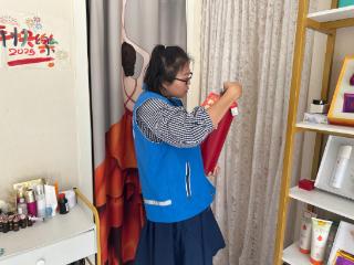 济阳街道财工街社区开展商户灭火器专项检查