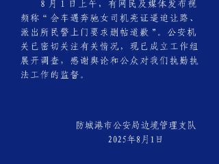 广西通报“奔驰女司机亮证逼迫让路”：已展开调查