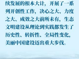 金句｜推进生态文明建设，总书记作出重要论述