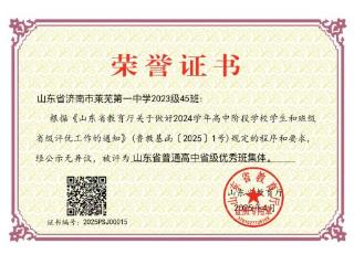 榜YOUNG班集体丨济南市莱芜第一中学64级3级部13班：沐光而生 向阳而行