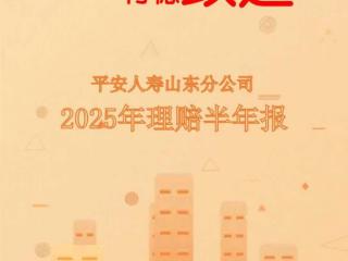 不忘初心，行稳致远，平安人寿山东分公司2025年理赔半年报