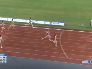 田径全锦赛衢州站|陈妤颉23秒21获女子200米冠军