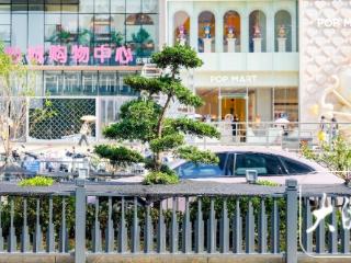 合肥三里庵商圈地铁口变身“小花园”