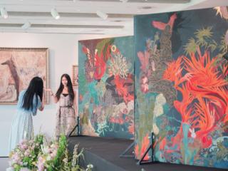 天目里“岩彩展”来啦