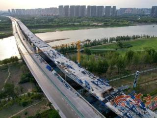 渭河特大桥顺利全桥合龙 西兴改扩建项目冲刺12月通车