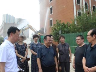 运城市人民路下穿铁路立交工程西北侧区域开始拆迁