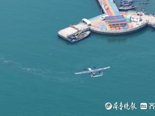 山东首例无人机跨海投递录取通知书在长岛完成