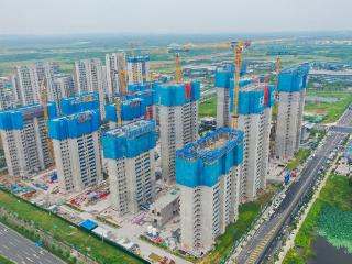 合肥高新区讯飞小镇保障性住房项目全部封顶