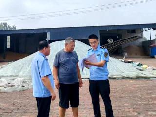 无棣县信阳市场监管所开展夏粮收购企业计量器具监督检查工作