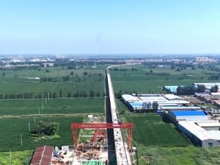 东淀三标靳家堡应急交通桥主体工程顺利贯通