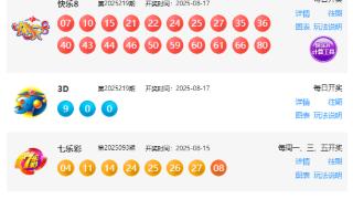 8月17日福彩中奖号码(图1)