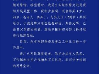 警方通报“妈妈离世男童相伴遗体数日被发现”：孩子已由父亲接回