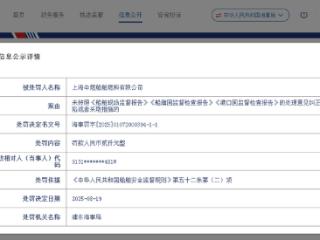 因这项案由，上海中燃收罚单