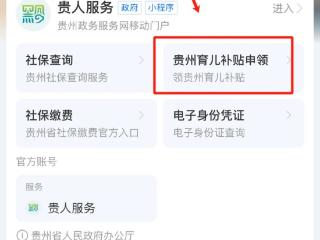 贵州育儿补贴申领即将开始！申领入口→