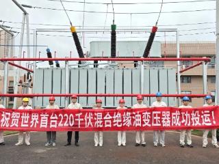 山东电工电气世界首台220千伏混合绝缘油变压器成功投运