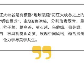 力学与美学共生，花江峡谷大桥的独特风神