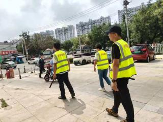 济阳街道财工街社区开展辖区安全巡逻志愿服务活动