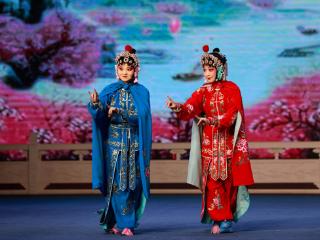 永清县京评梆杨家将名剧会演燃动秋夜