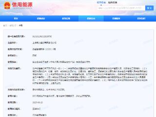 上海电力建设有限责任公司违规被罚20万元