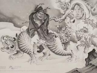 专家：《黑神话・钟馗》官网钟馗画有灵璧风格