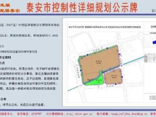 涉及批发市场、居住、商业用地，泰安这三个片区规划公示