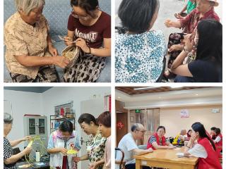 山青院设计艺术学院以非遗为媒，青春巧手织就银龄“欢乐结”