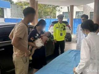 “跟着警车，注意安全！”聊城街头，警车飞驰直奔医院