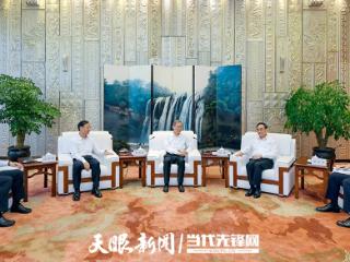徐麟刘烈宏李炳军拜会全国人大常委会副委员长、民建中央主席郝明金一行