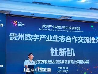 【2025数博会】北京万联易达控股集团杜新凯：依托贵州大数据资源 助力数字经济蓬勃发展