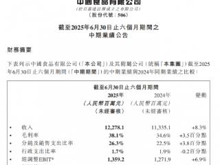中国食品2025年半年报：全链赋能行稳致远 聚焦增长蓄力未来