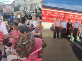 平安产险信阳中心支公司开展“美丽乡村行”交通安全巡回宣传公益活动