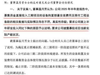 募集资金使用情况真实性存疑，中简科技董事对两项议案投出反对票