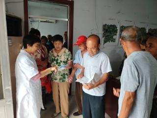 滨城区梁才街道社区卫生服务中心面向老年人开展口腔健康宣教活动