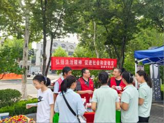 青云司法所开展“弘扬法治精神，促进社会和谐稳定”主题普法宣传活动