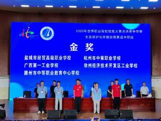 世赛两连冠，历史新纪录－滕州市职教中心斩获2025年世界职业院校技能大赛生态保护与环境治理赛道总决赛争夺赛金奖