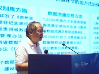 【2025数博会】吴大华：贵州以 “1+N” 立法探路数字法治 数据交易与算力建设成果突出
