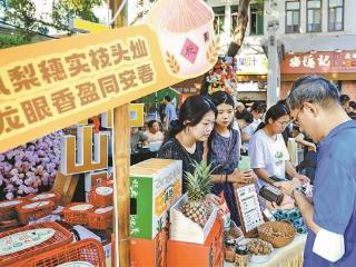 百年中山路千年银城穗 同安凤梨穗龙眼主题推广活动持续开展