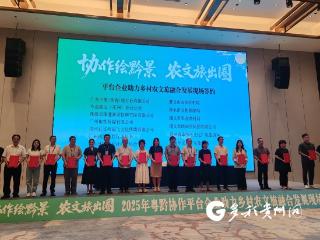 “协作绘黔景·农文旅出圈”2025年粤黔协作平台企业助力乡村农文旅融合发展现场对接活动在江口举办
