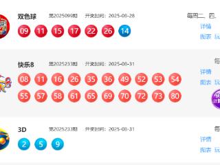 8月31日福彩中奖号码 双色球开出11注一等奖