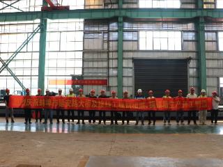 桥梁主体建设进入节点 蚌埠延安路大桥项目钢梁开工制造