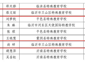 临沂市兰山区特殊教育学校教师在2025年临沂市特殊教育优质课评比中斩获佳绩！